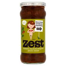 Zest Tomato, Basil and Oregano Pasta Sauce 340g