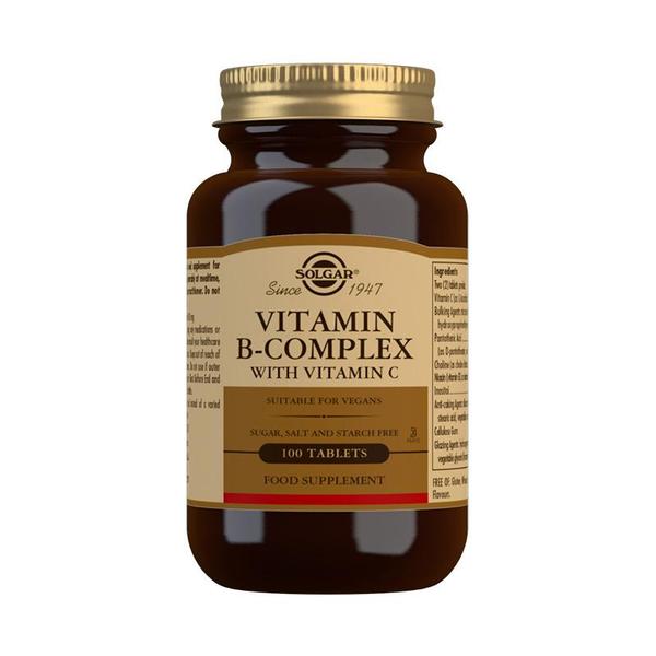 Solgar Vitamin B-Complex With Vitamin C 100 Tabs