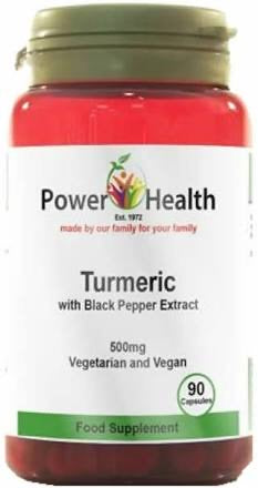 Power Health Turmeric 500mg with black pepper 90 Caps